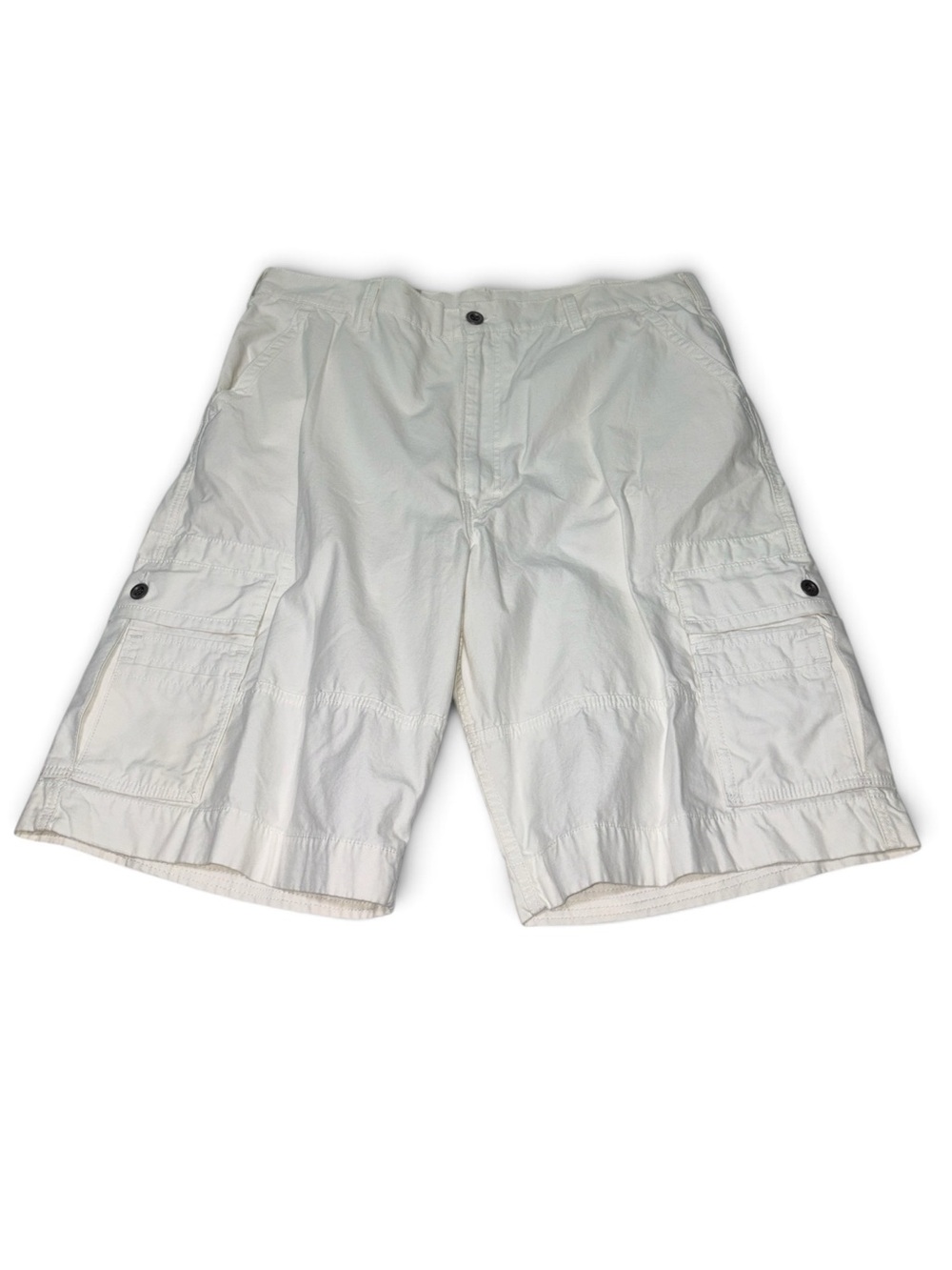 Levi's White Tab Men's Size 40 Off White Cargo Shorts with Buttoned Flap Pockets